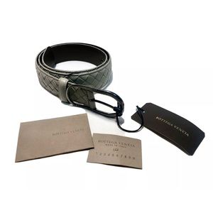 NWT BOTTEGA VENETA 'Intrecciato' Beige Belt  75/30